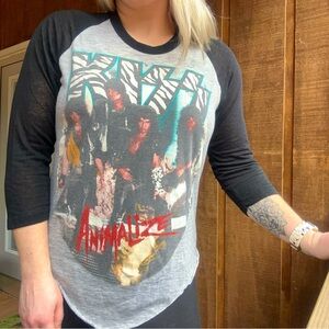 KISS ‘84-‘85 Animalize Tour Raglan